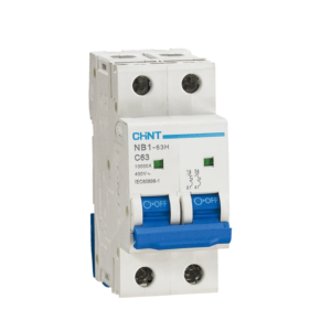 CHINT NB1-63H 2 Pole Miniature Circuit Breaker | C-Curve