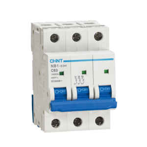 CHINT NB1-63H 3 Pole Miniature Circuit Breaker | C-Curve